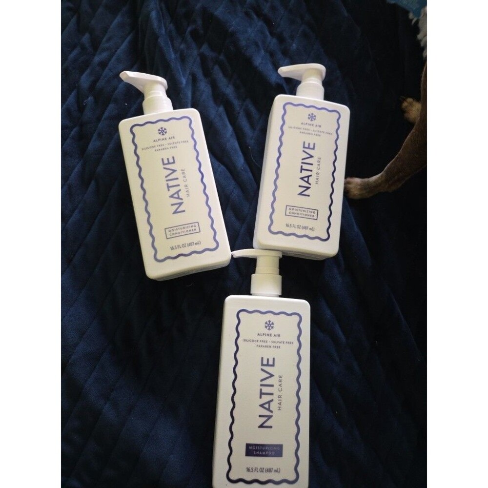 Set of Shampoo & 2 Conditioners NATIVE Hair Care Moisturizing Alpine Air B11